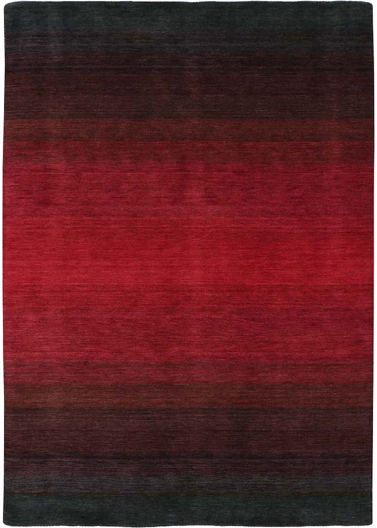 red and black ombre rug
