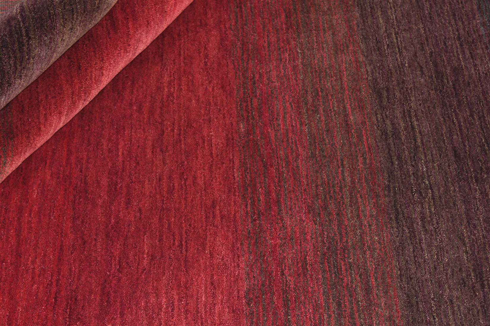 red and black ombre rug