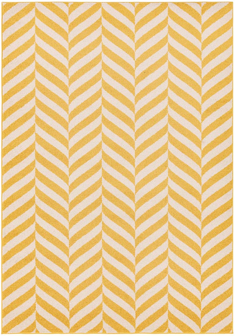 abstract yellow flatweave rug