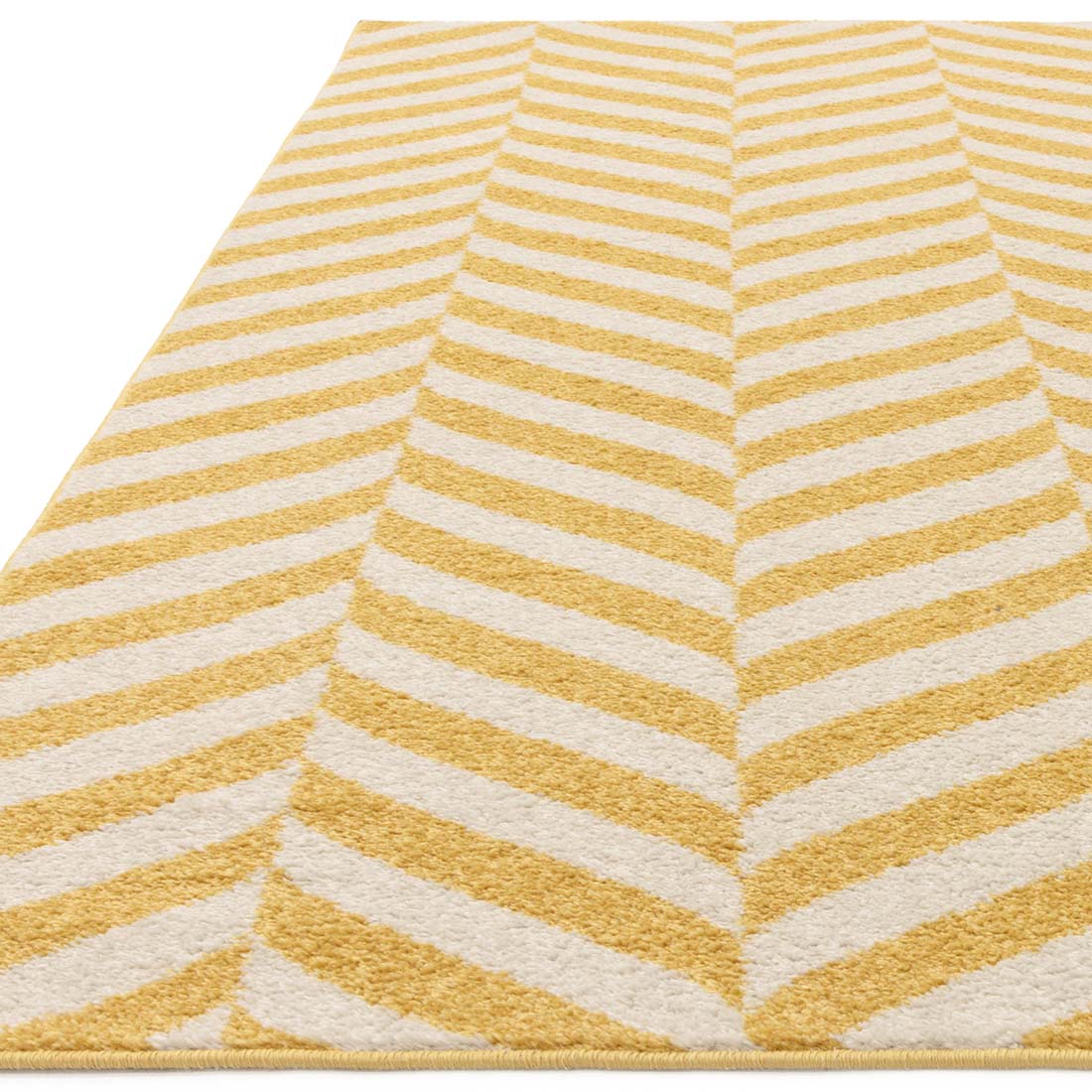 abstract yellow flatweave rug