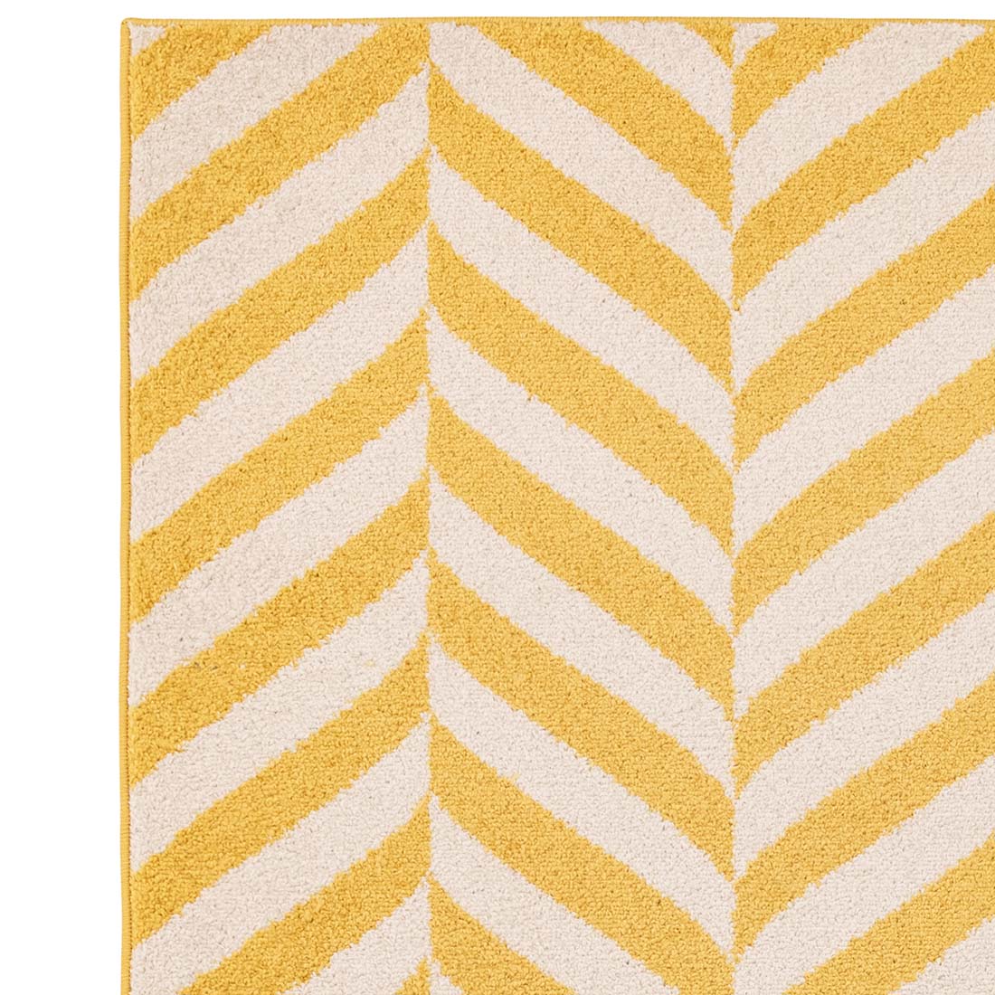 abstract yellow flatweave rug