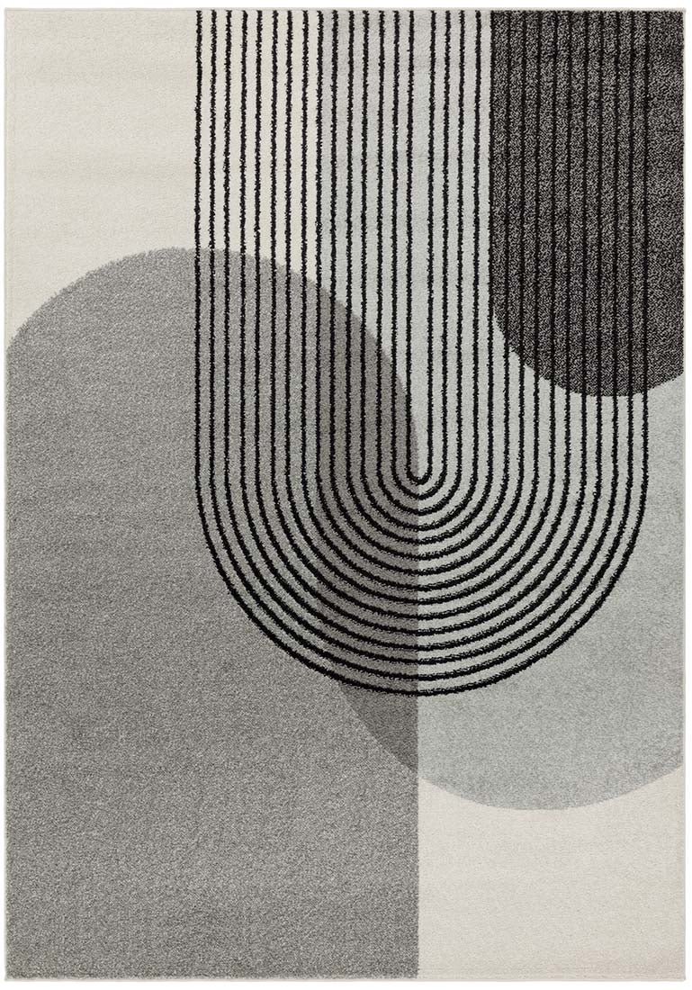 retro grey flatweave rug