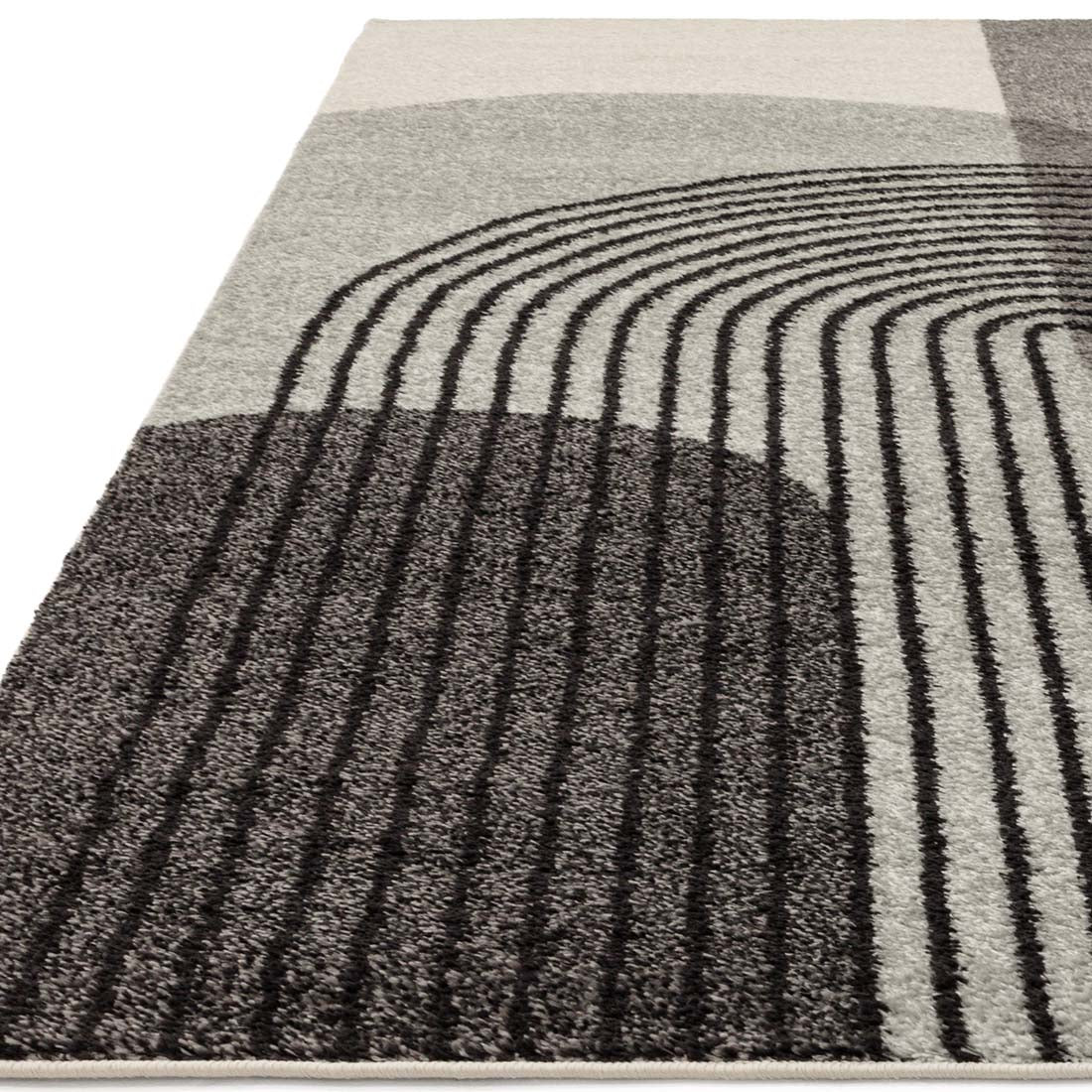 retro grey flatweave rug