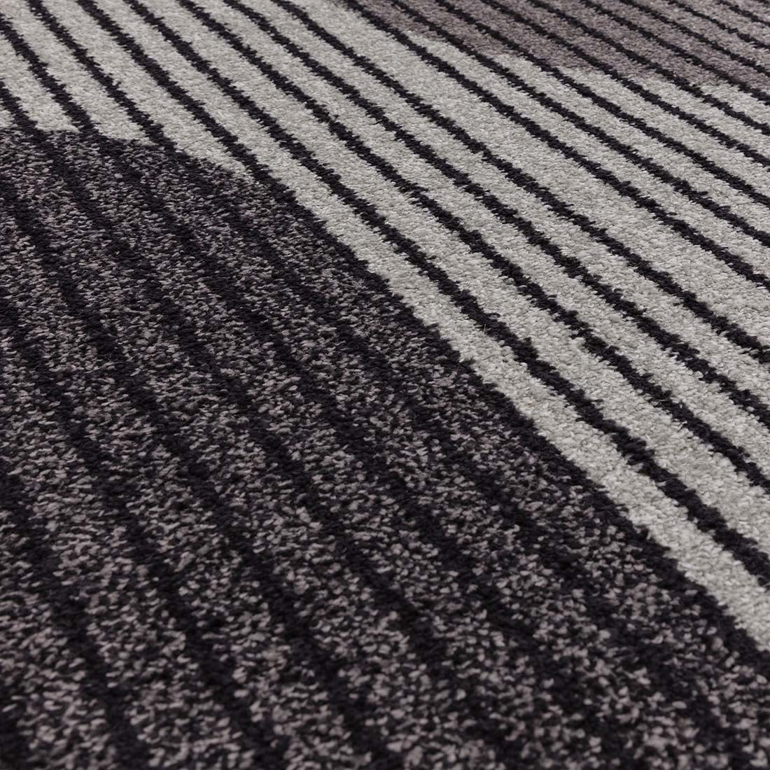 retro grey flatweave rug