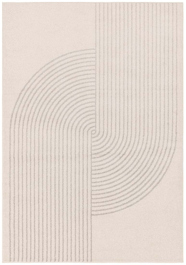 abstract cream flatweave rug