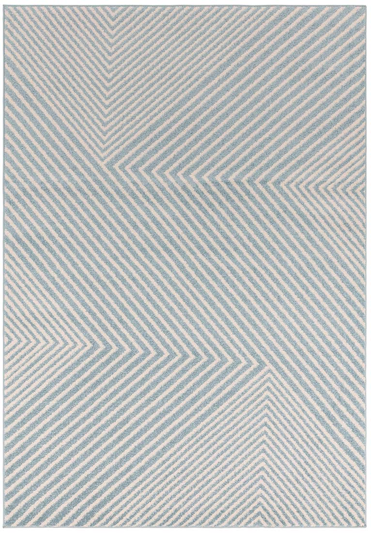 geometric blue flatweave rug