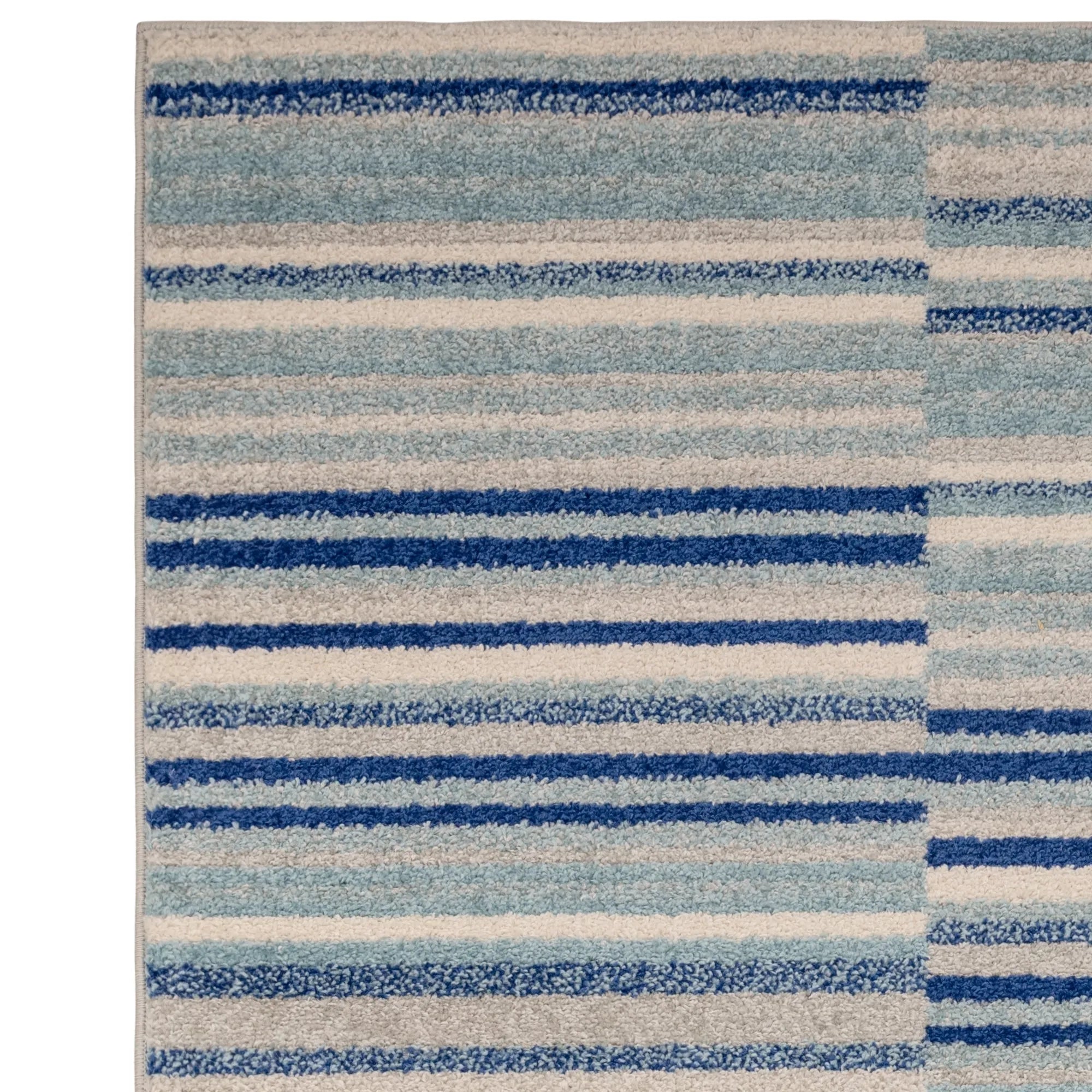 abstract blue flatweave rug