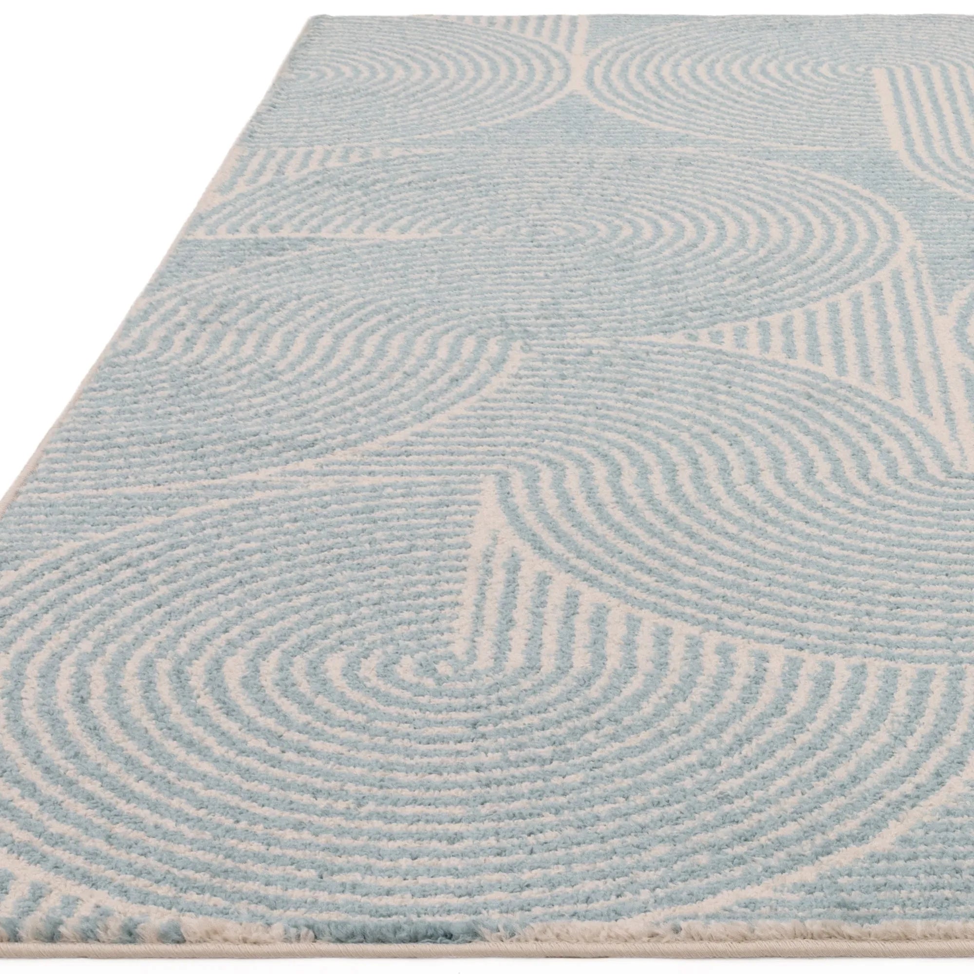 abstract blue flatweave rug