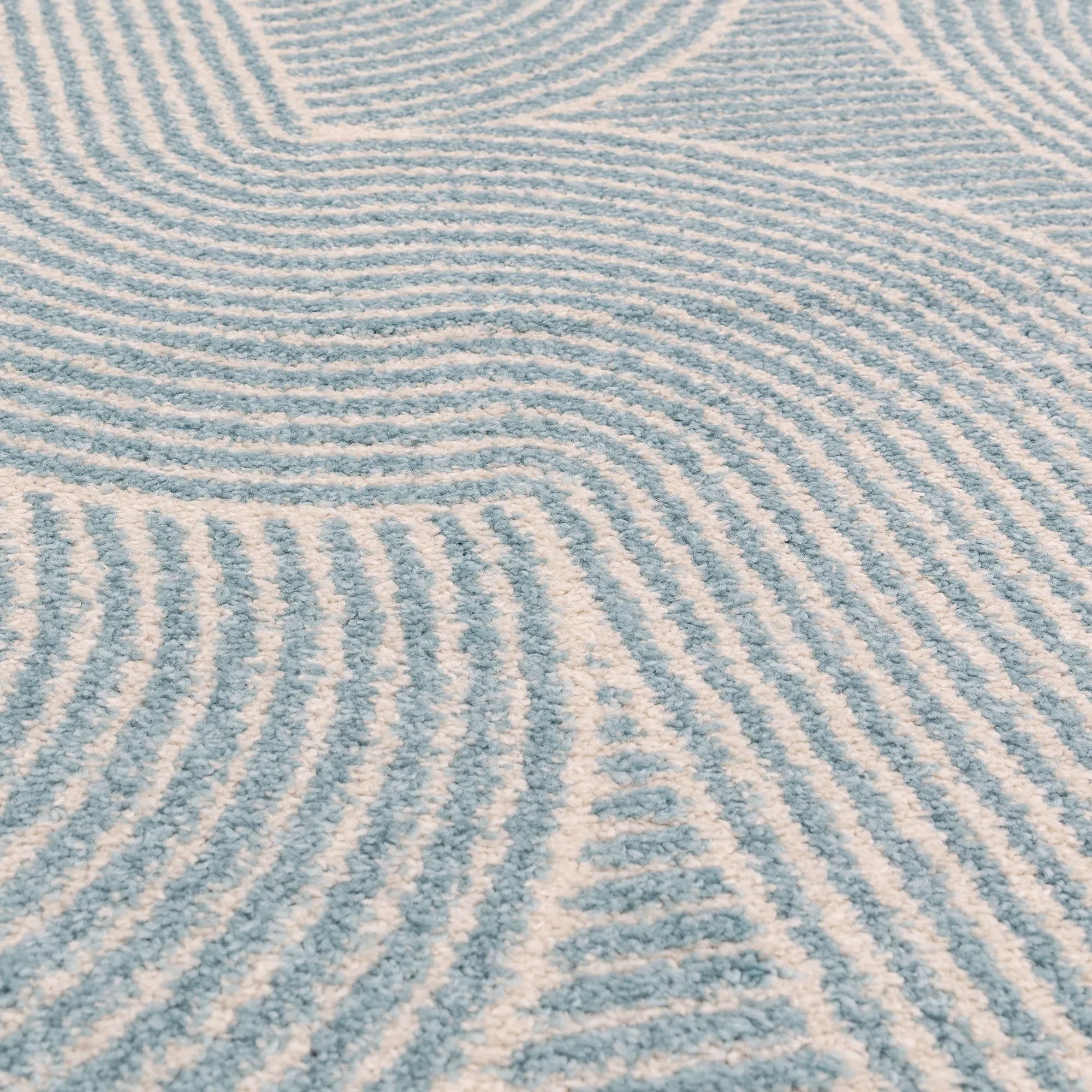 abstract blue flatweave rug