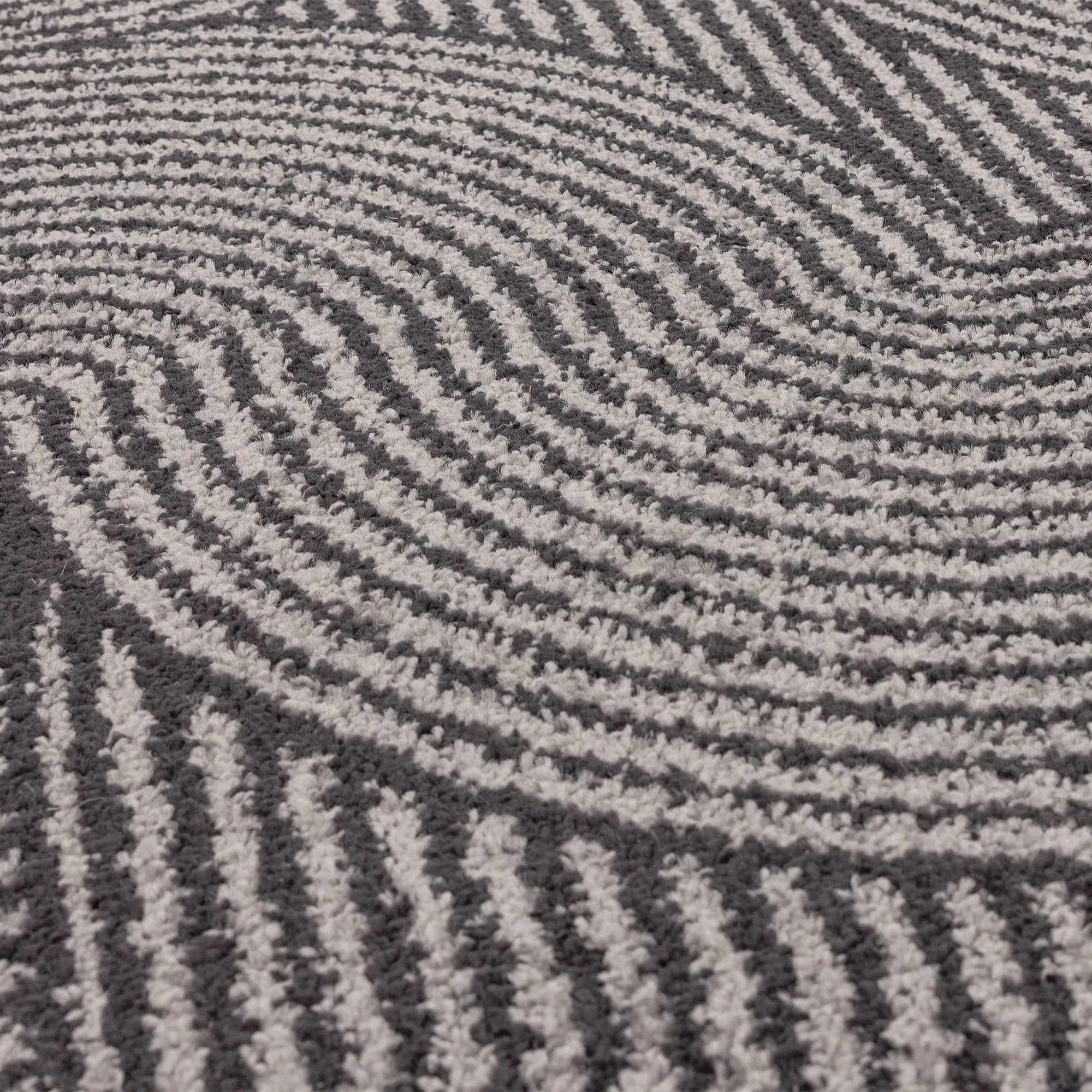 abstract charcoal grey flatweave rug