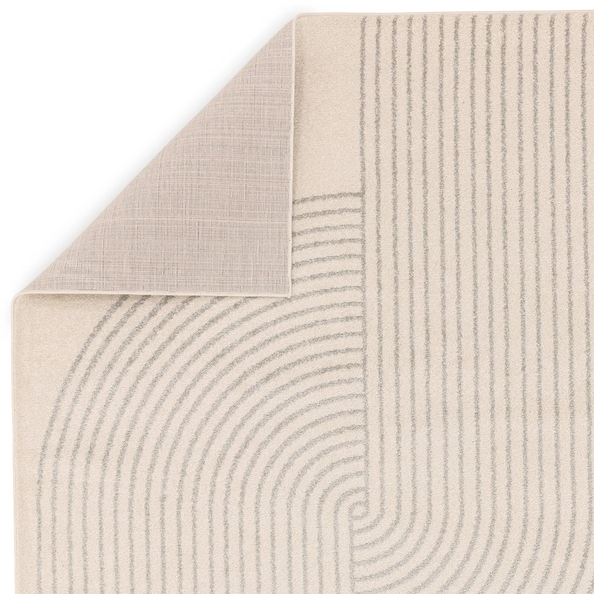 abstract cream flatweave rug
