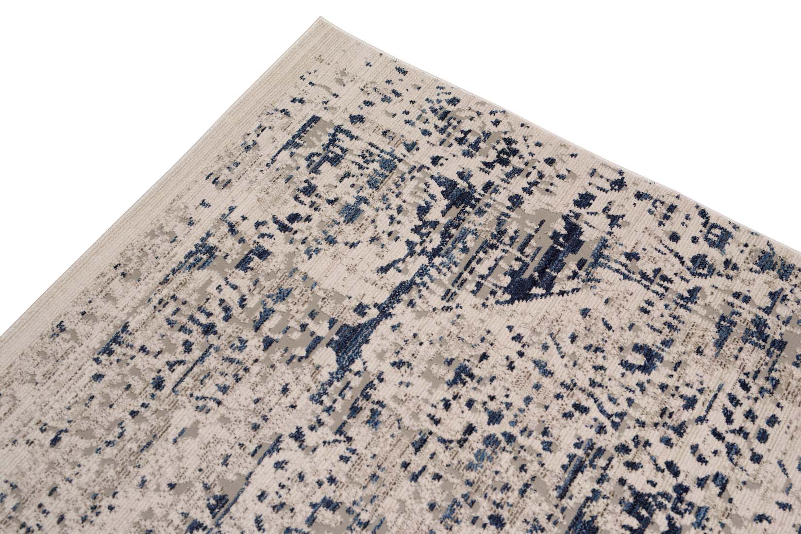 Home Collection Nano Navy/Grey Persian Style Rug