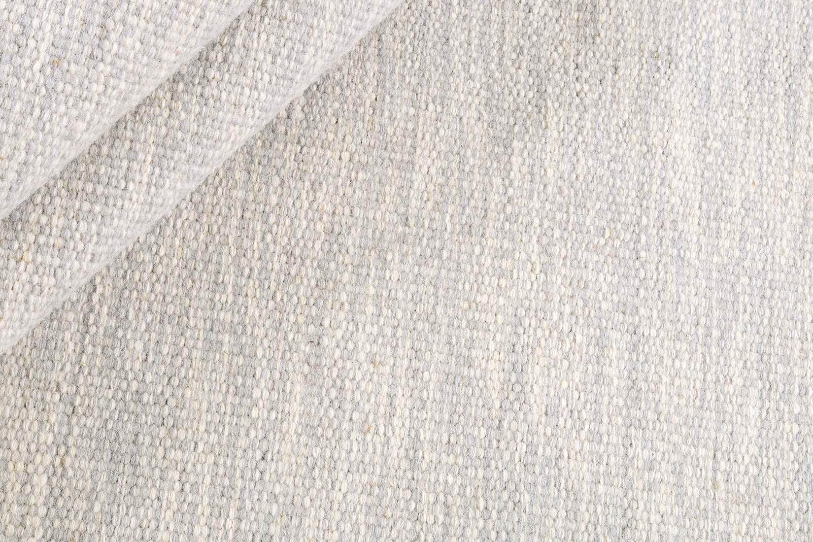 plain grey and cream flatweave area rug
