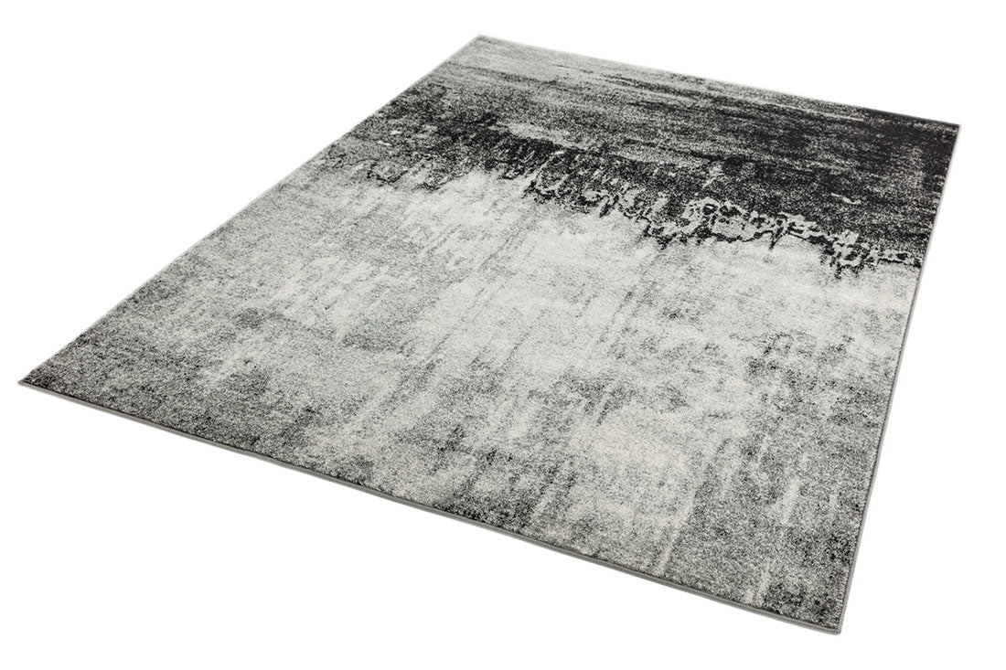 grey abstract rug