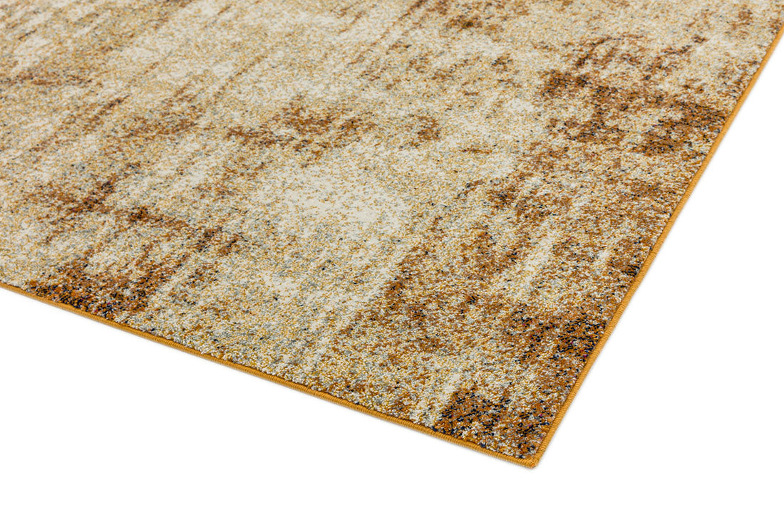 blue and orange abstract rug