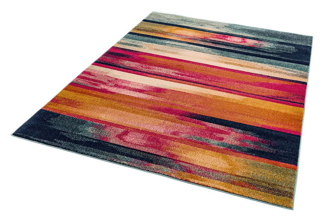 multicolour striped rug