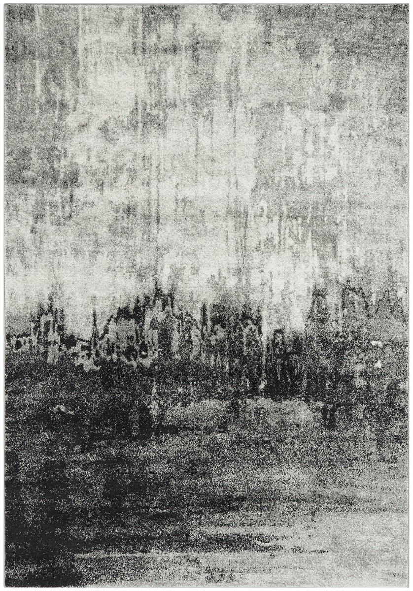 grey abstract rug