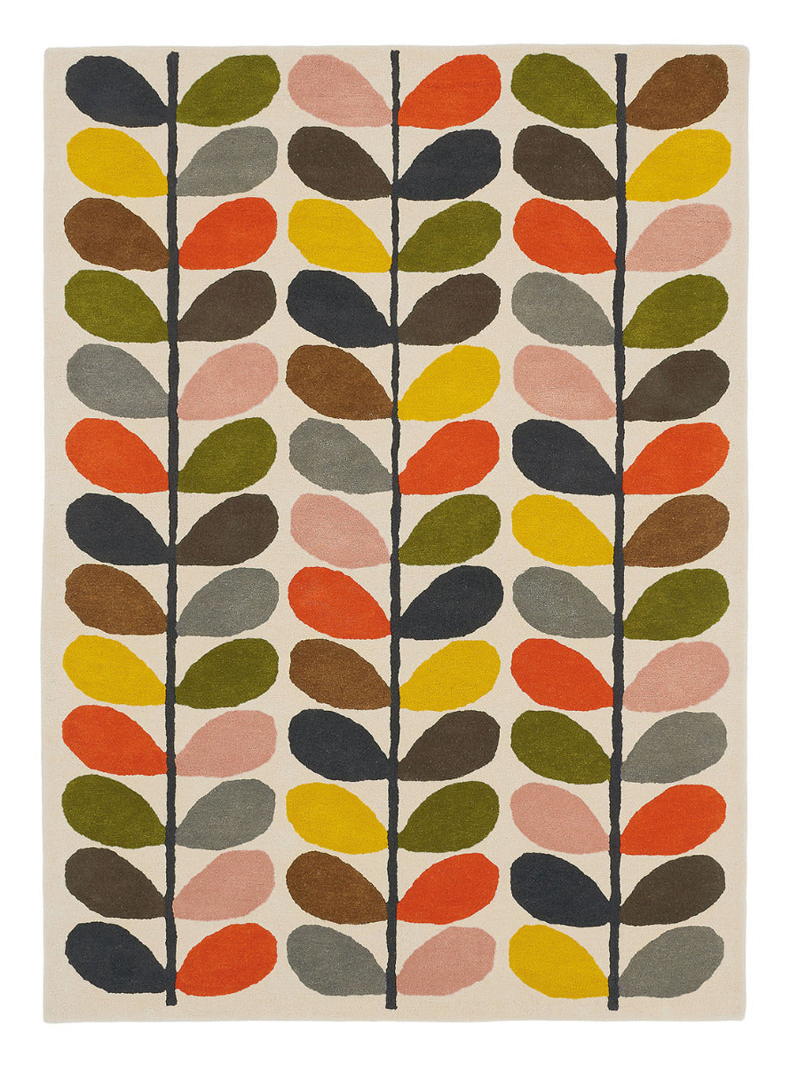 orla kiely passion flower pink rug