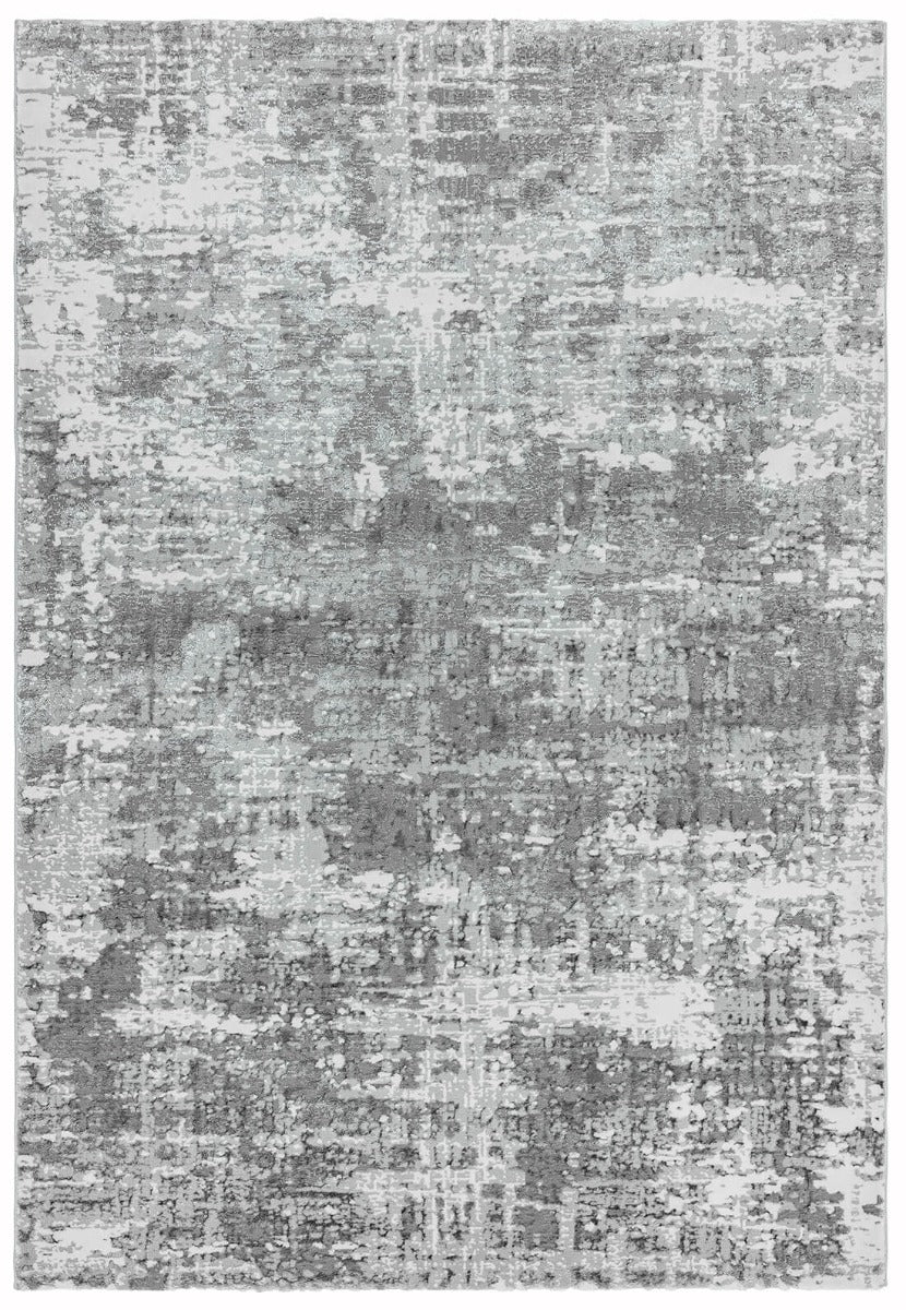 abstract silver area rug