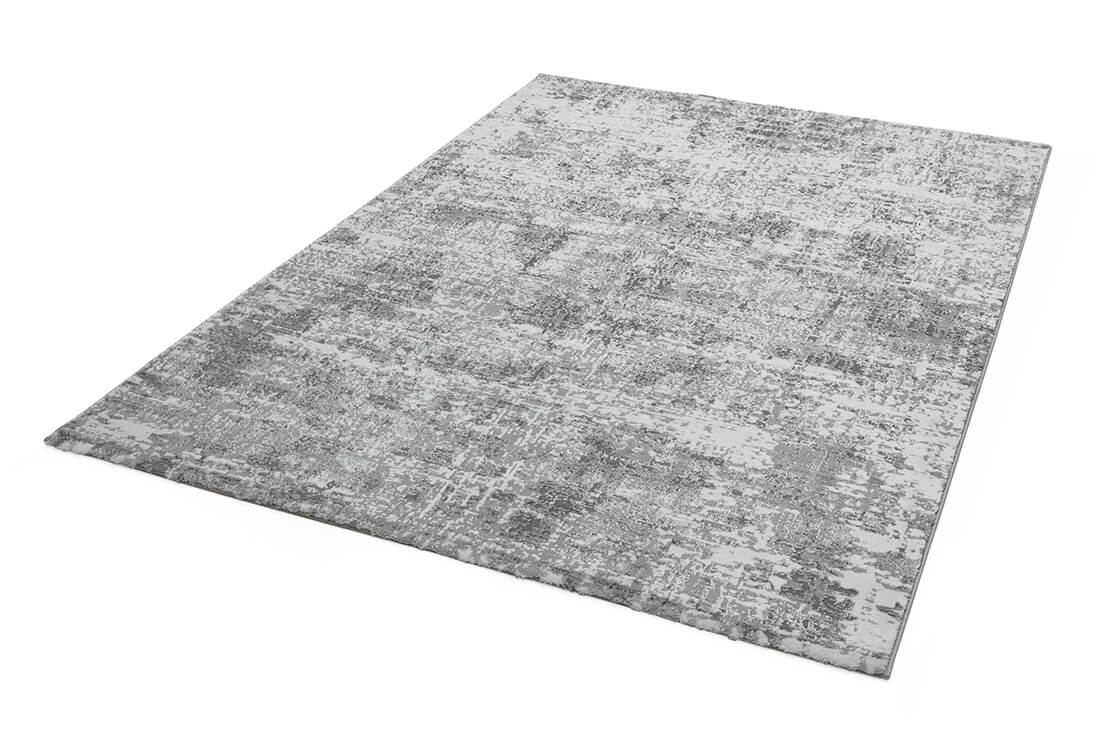 abstract silver area rug