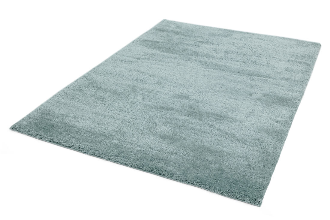 duck egg shaggy rug