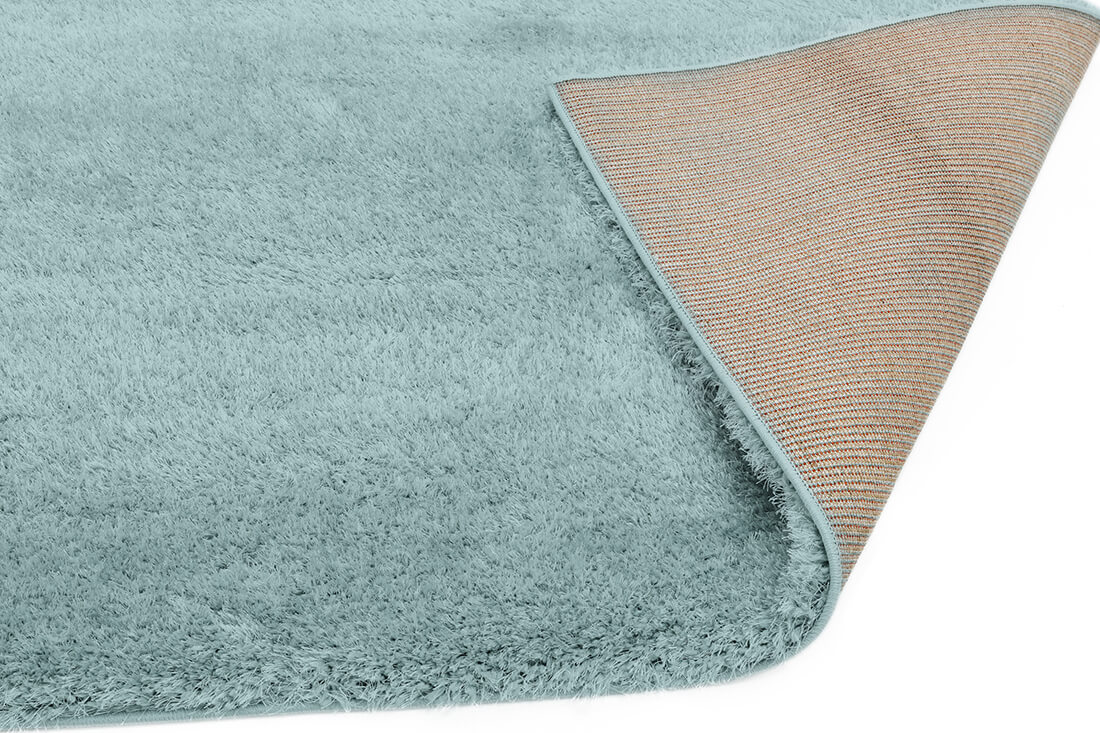 duck egg shaggy rug