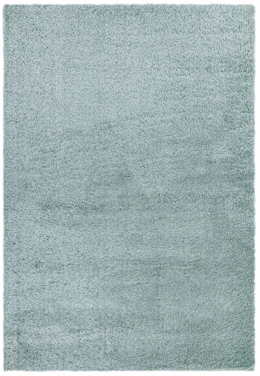 duck egg shaggy rug