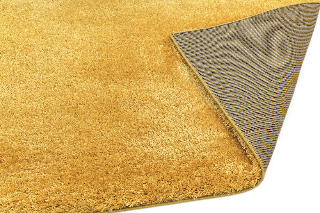 gold shaggy rug