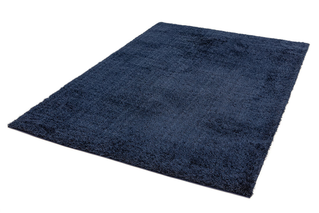 navy shaggy rug