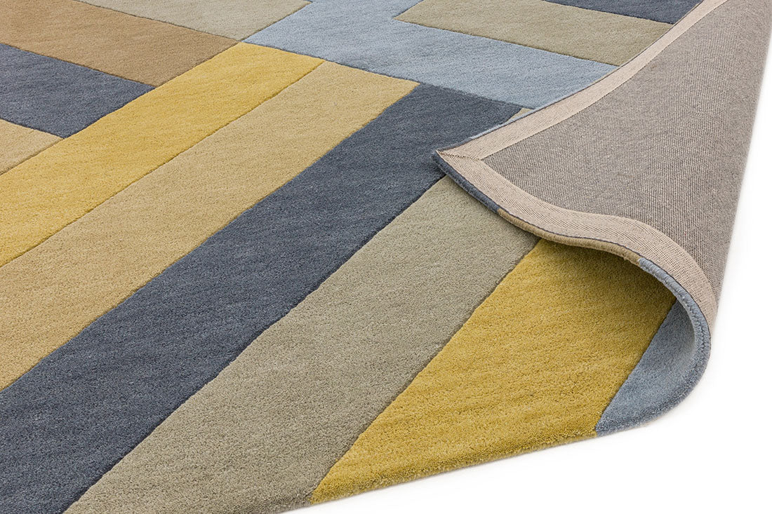 multicolour geometric rug