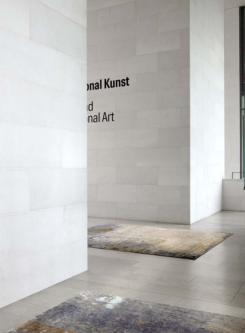 beige and grey abstract rug