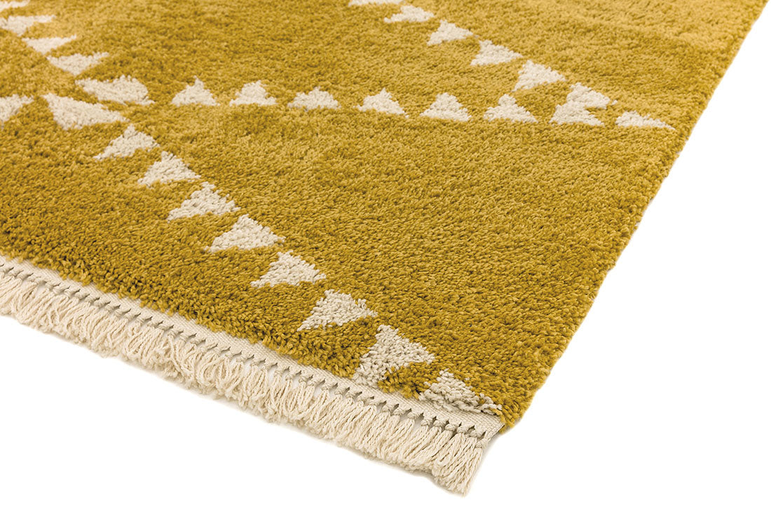yellow moroccan style rug