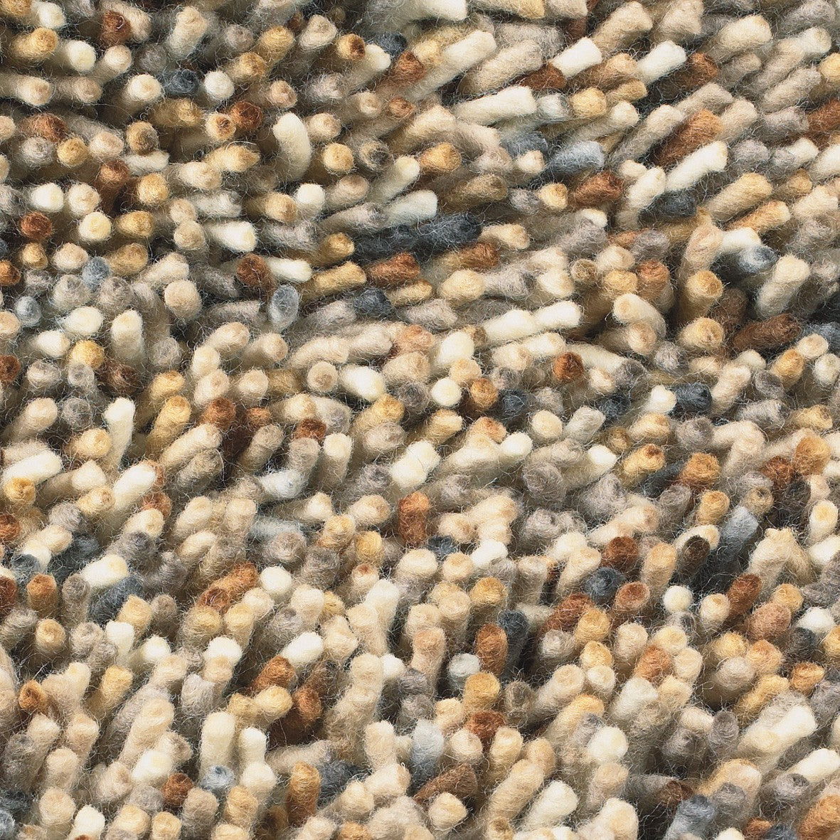 brown brink and campman shagpile wool rug