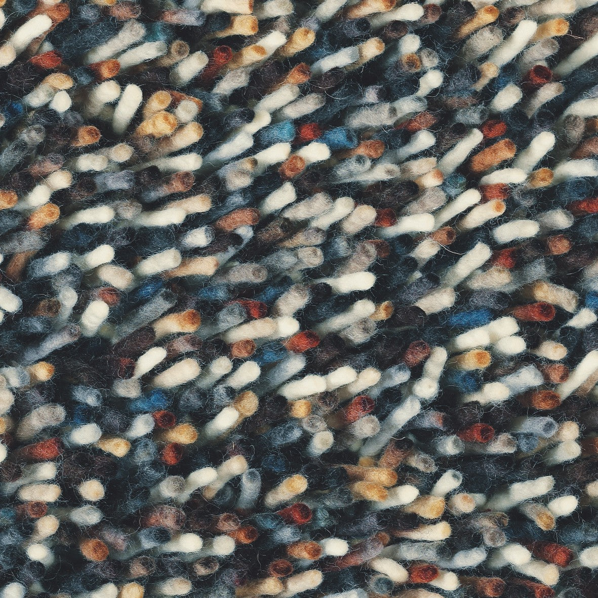 multicolour brink and campman shagpile wool rug