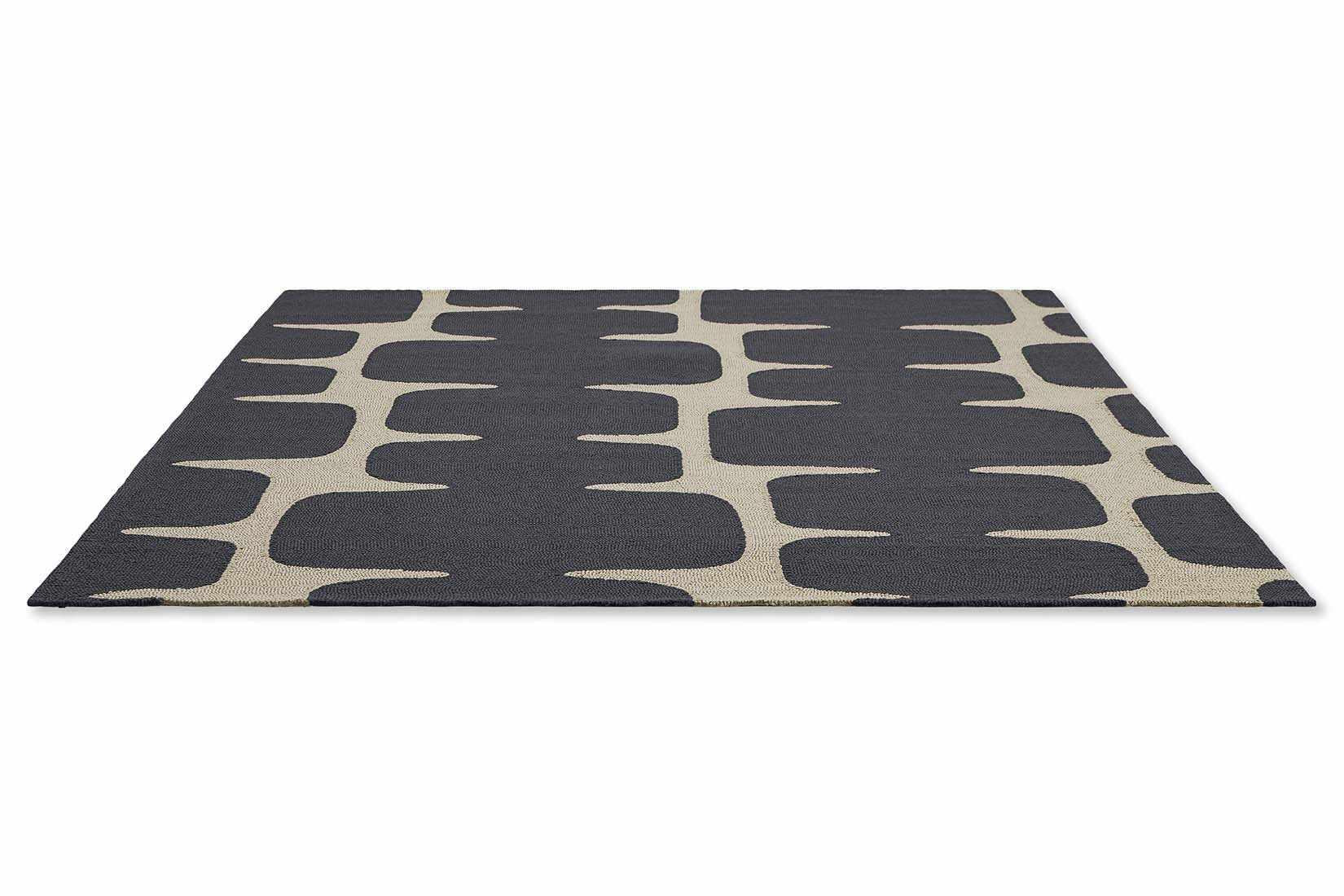 geometric cream and grey indoor/outdoor area rug