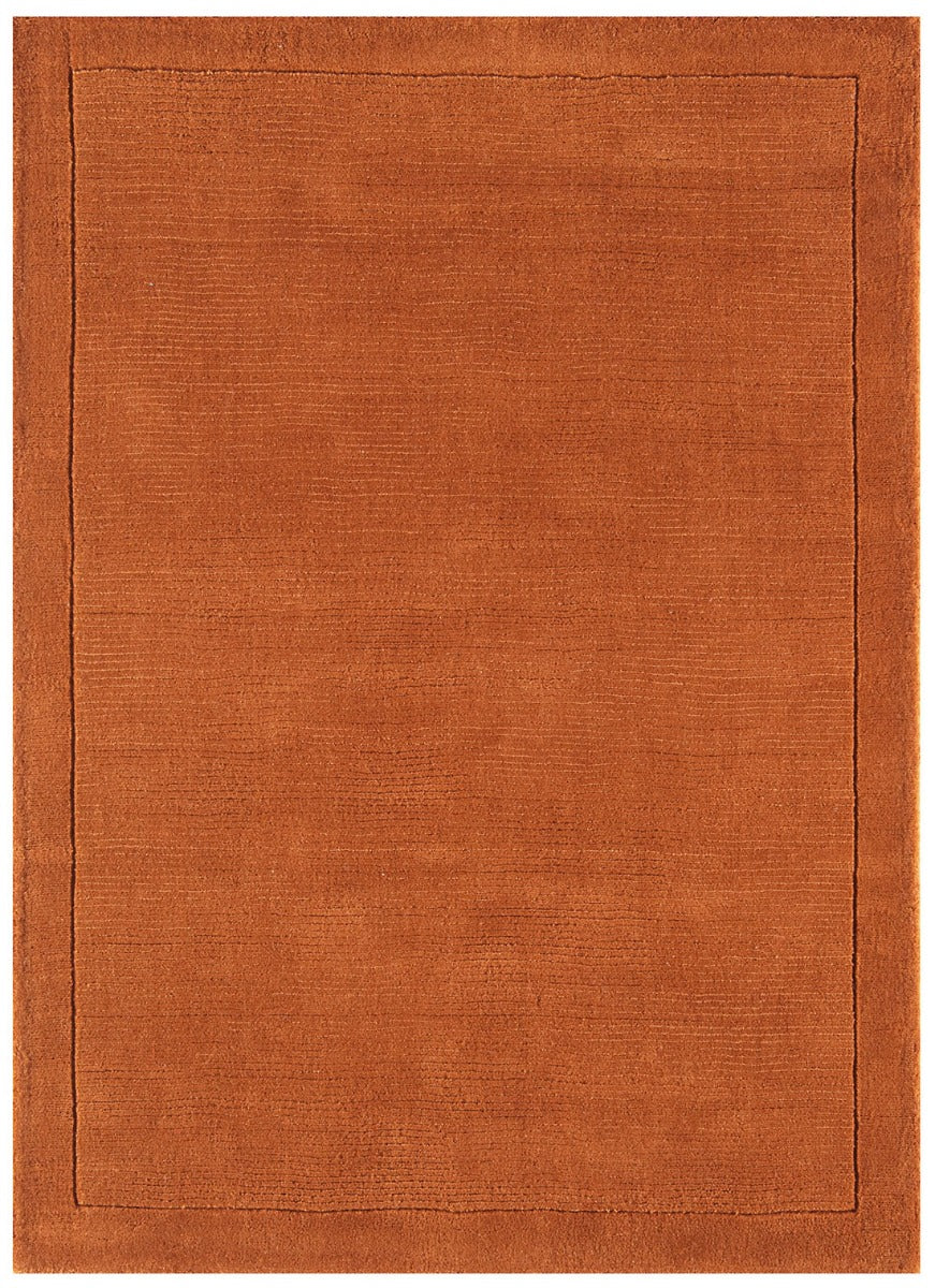 Authentic persian rug with traditional floral design in orange