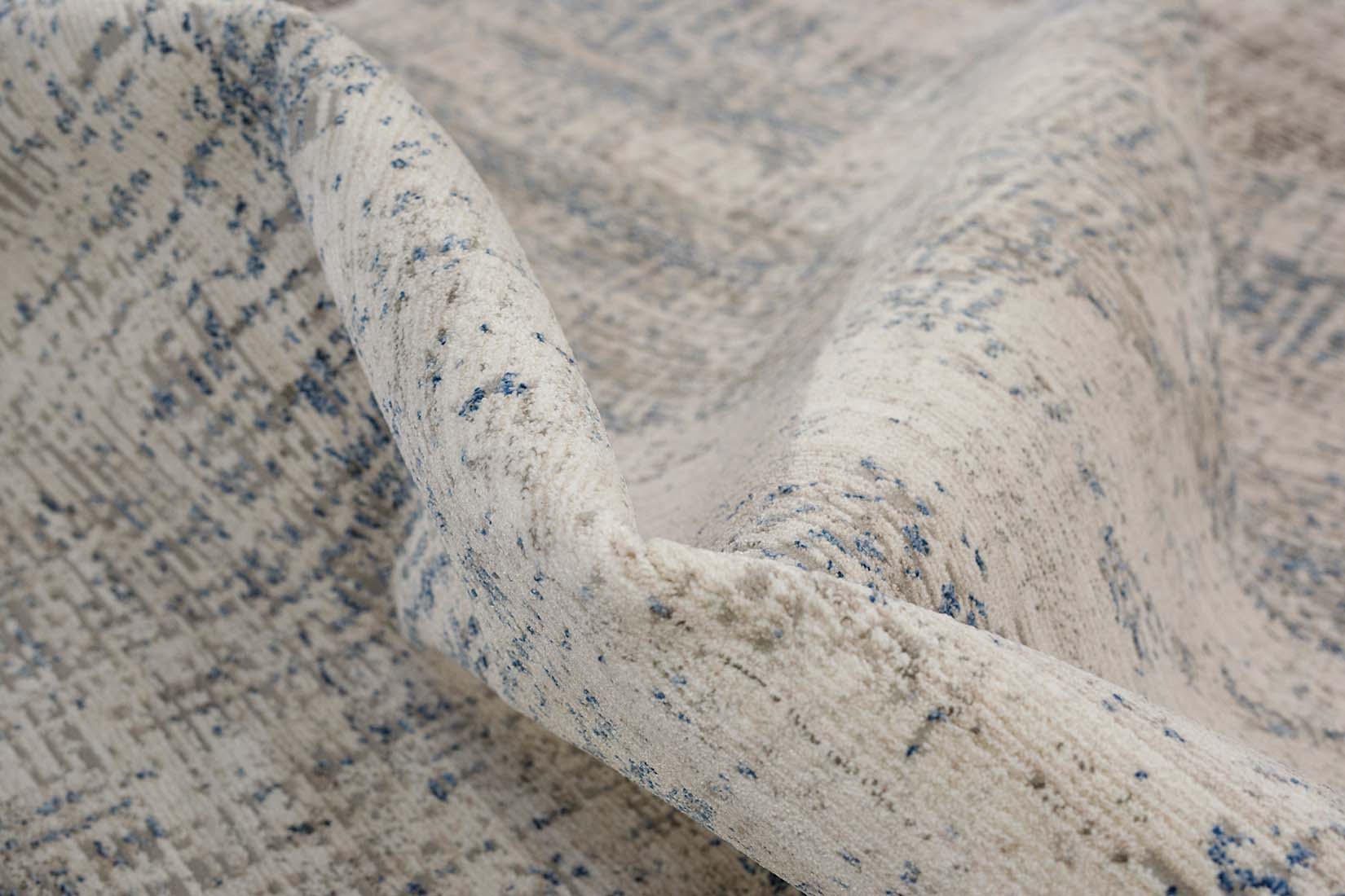 modern blue abstract area rug