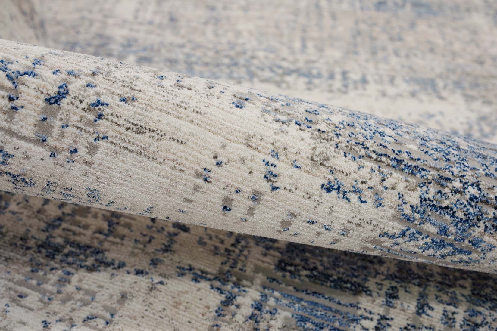 modern blue abstract area rug