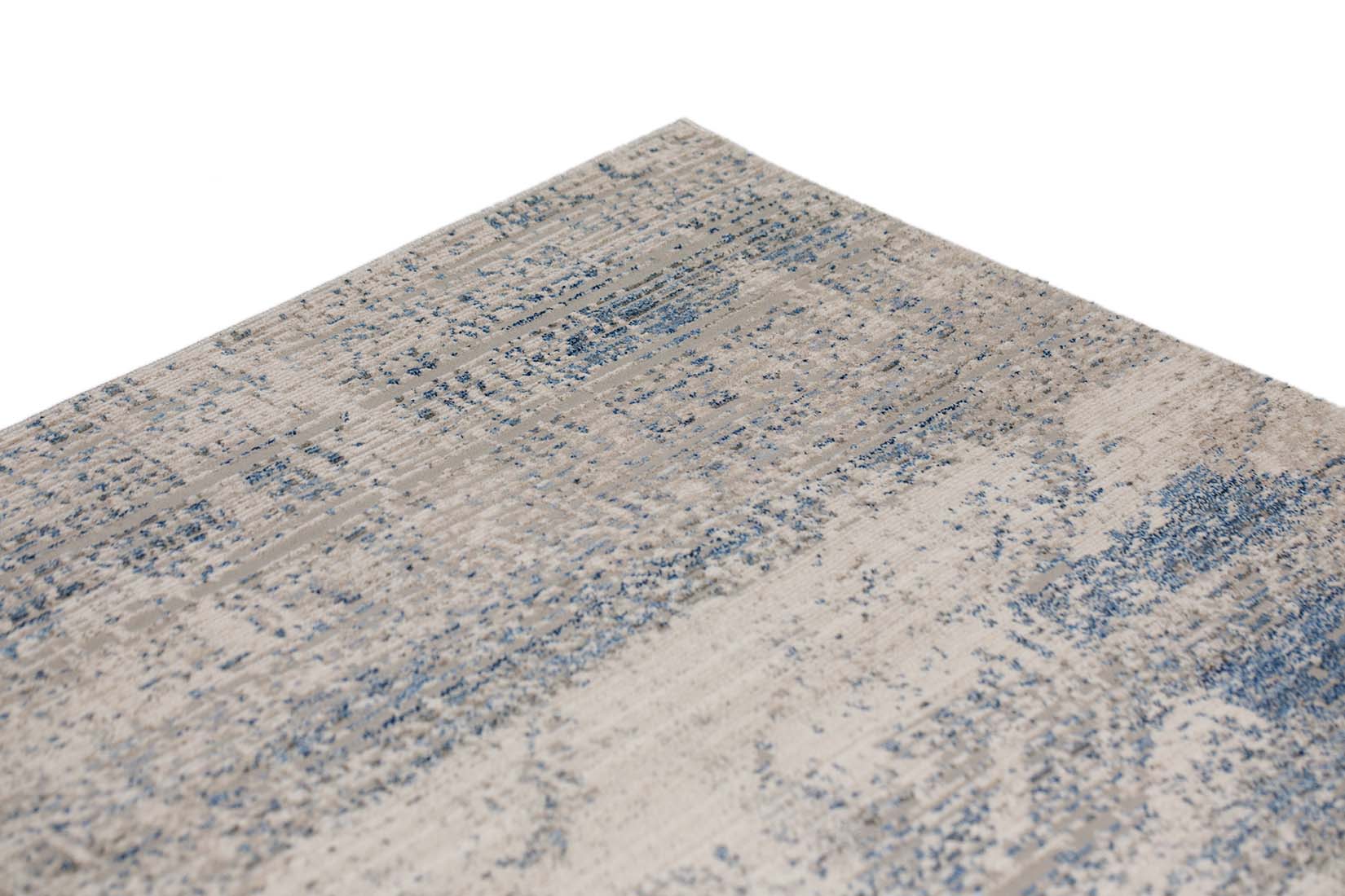 modern blue abstract area rug