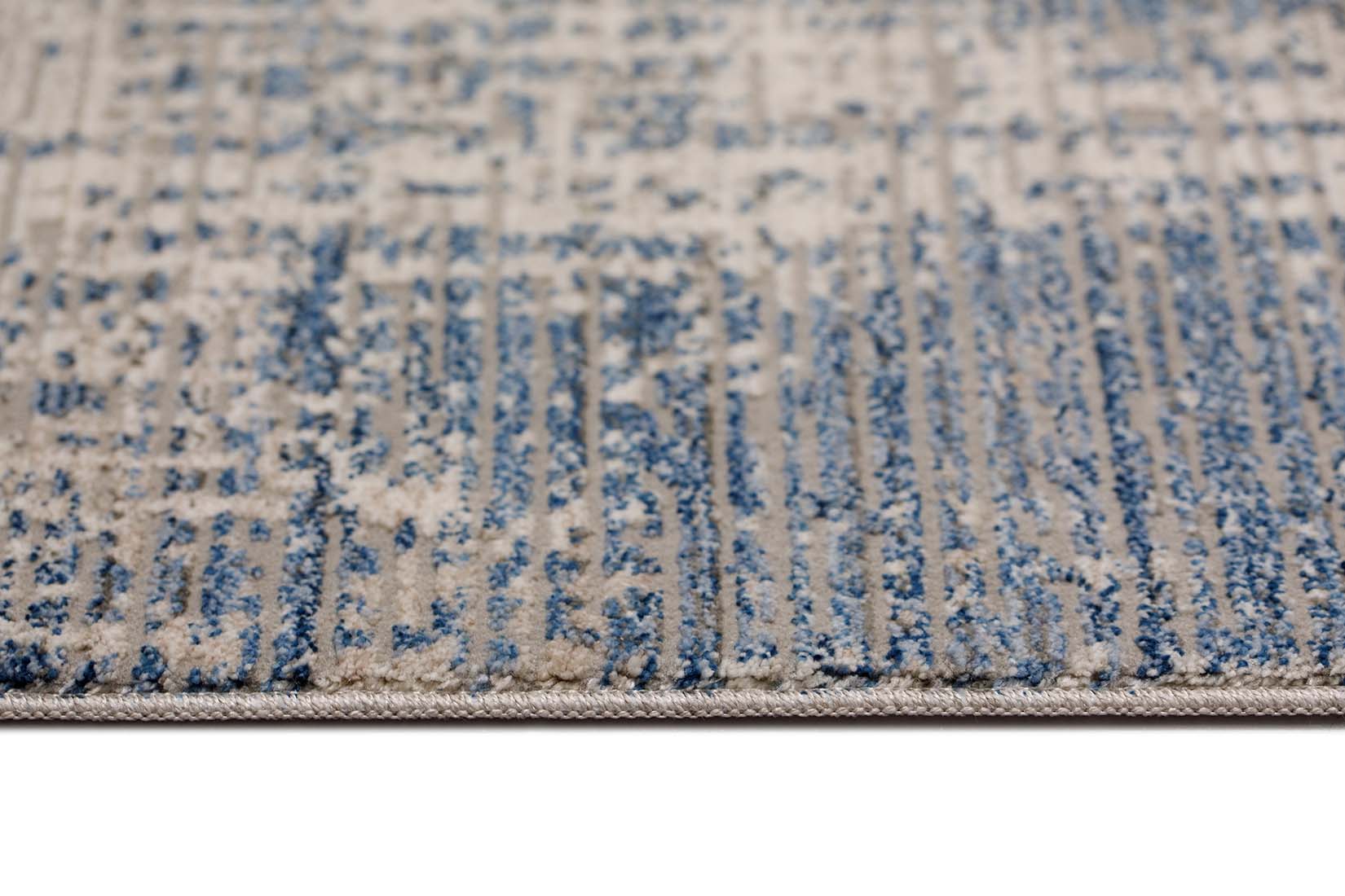 modern blue abstract area rug