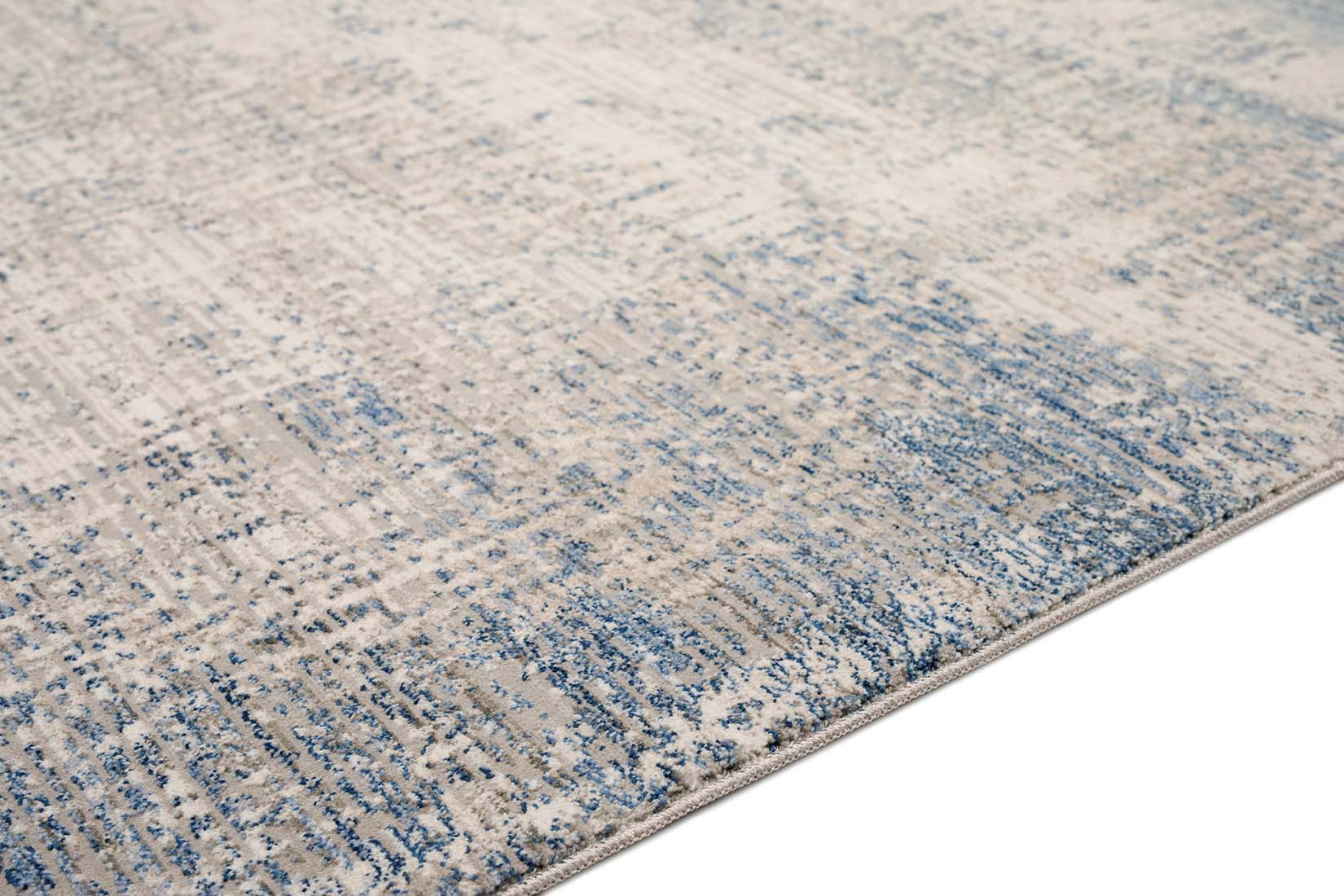 modern blue abstract area rug