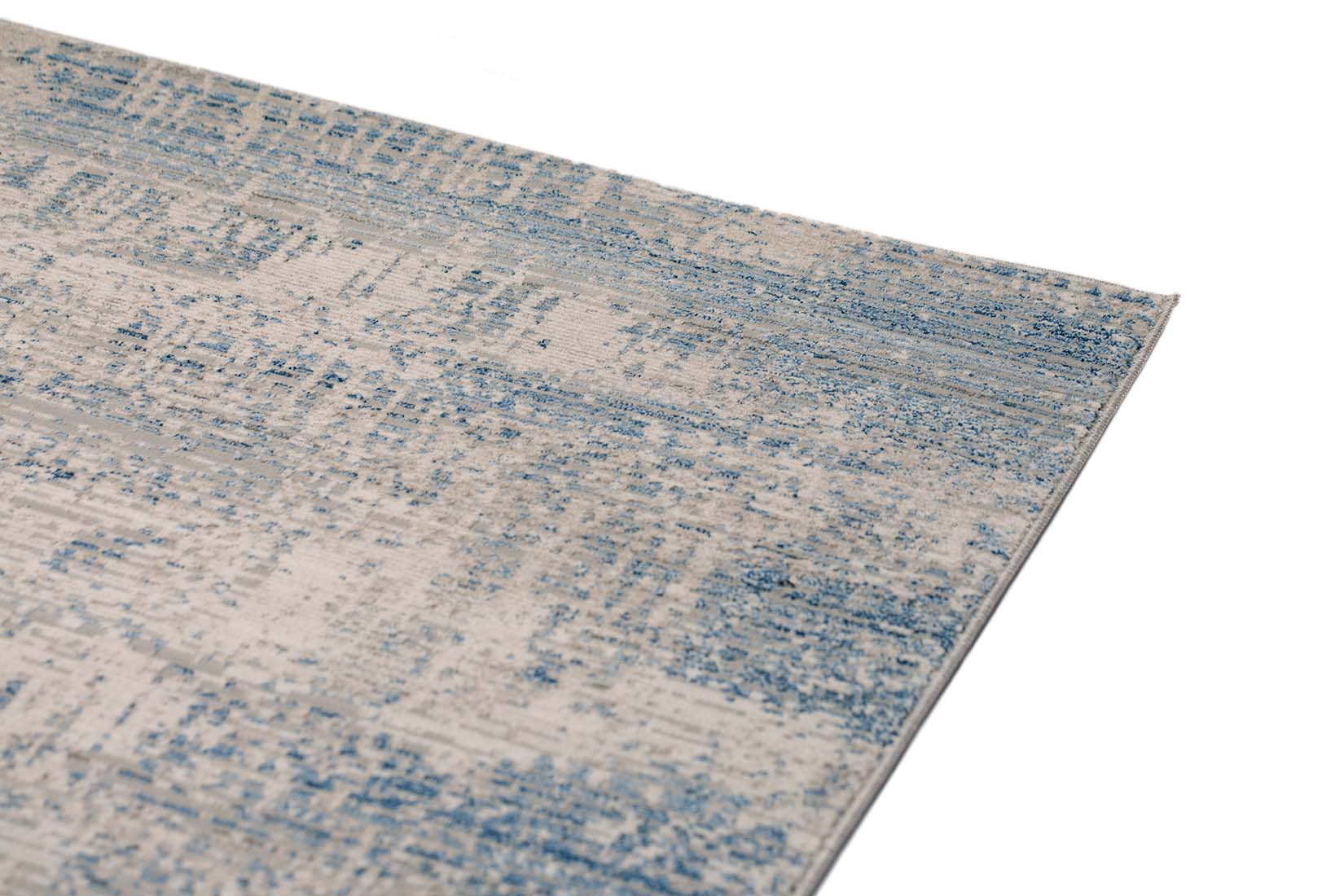 modern blue abstract area rug