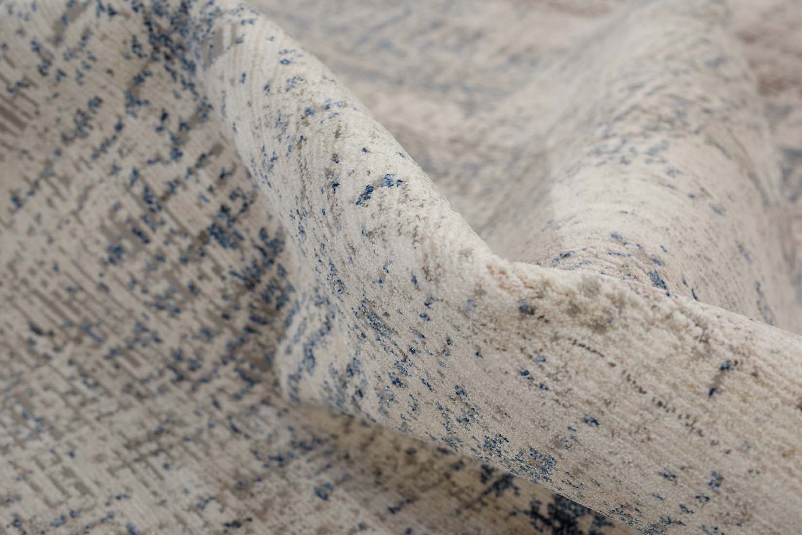 modern blue abstract area rug