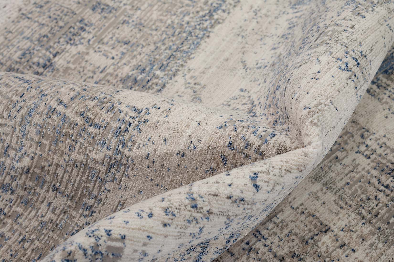 modern blue abstract area rug