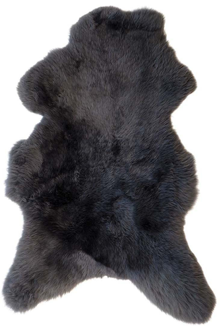 Irish dark grey sheepskin rug