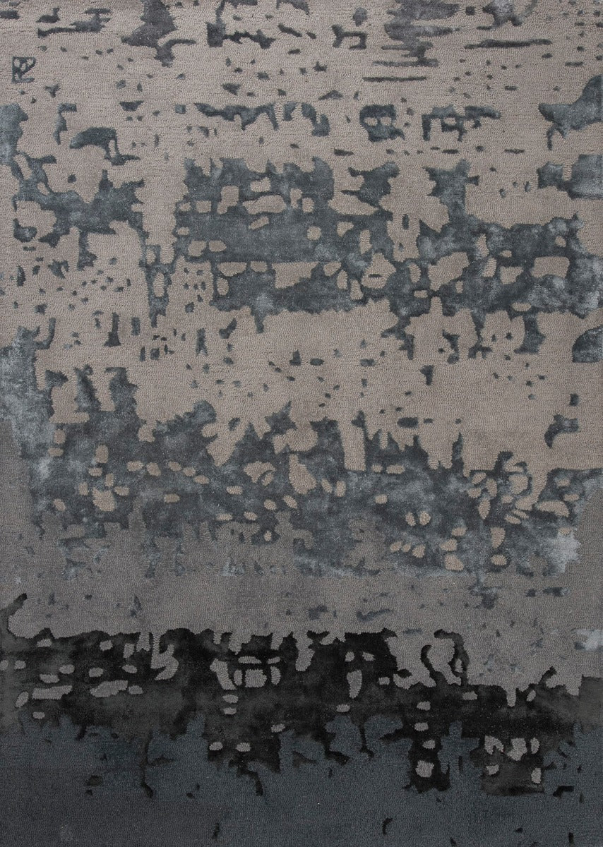 grey abstract rug
