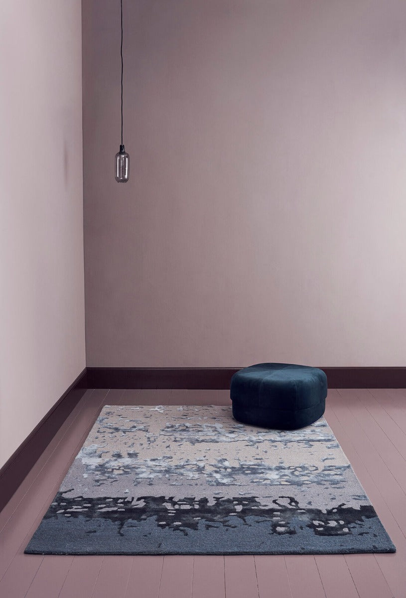 grey abstract rug