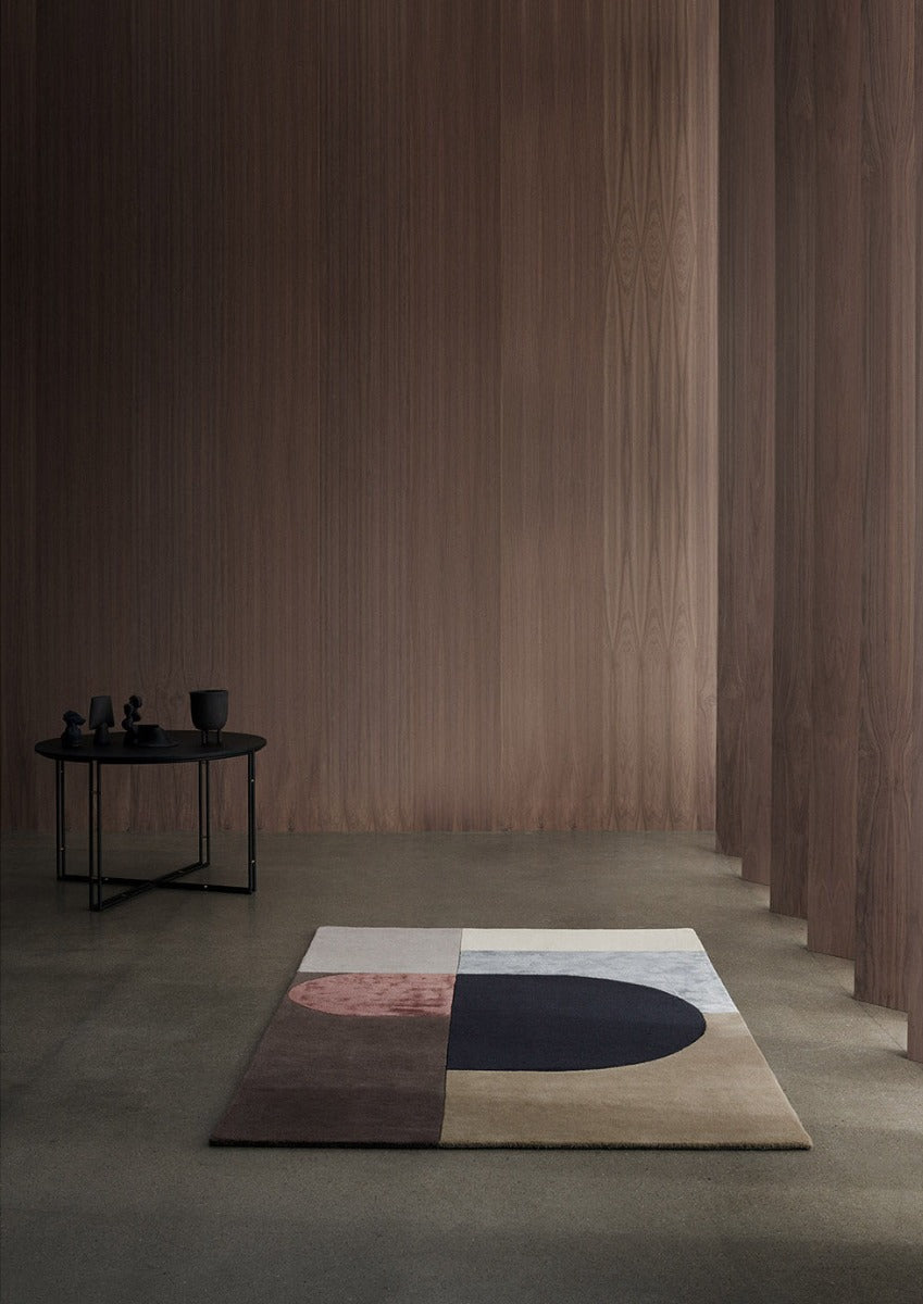 Bordeaux Abstract Rug