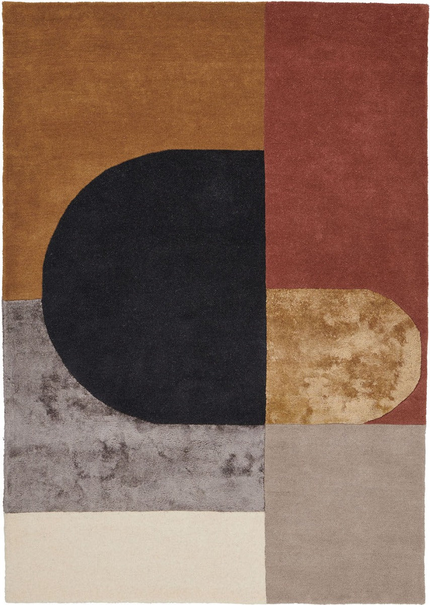 Mustard Abstract Rug