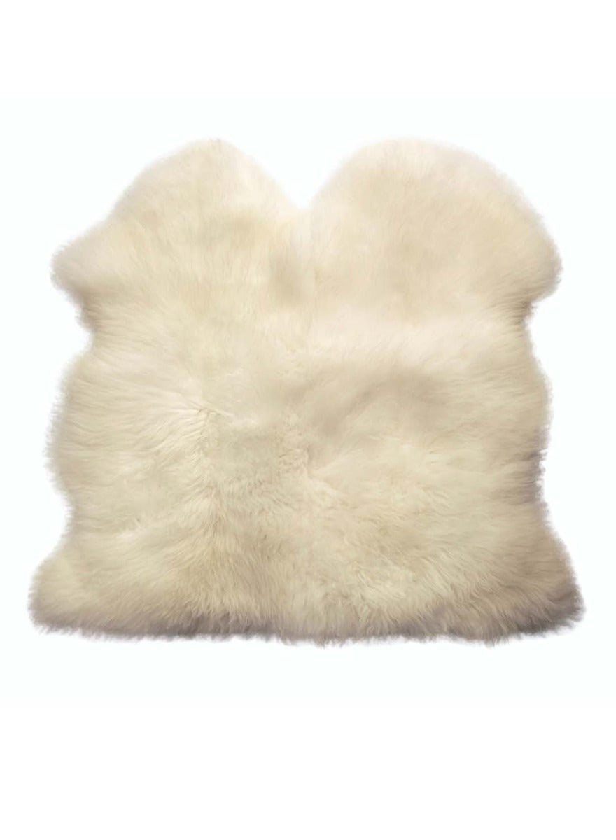 double Irish cream sheepskin rug